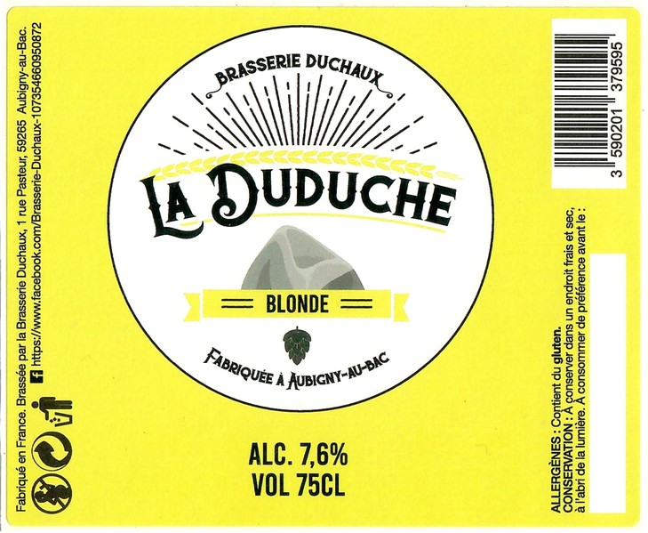 Etiquette BRASSERIE DUCHAUX 12