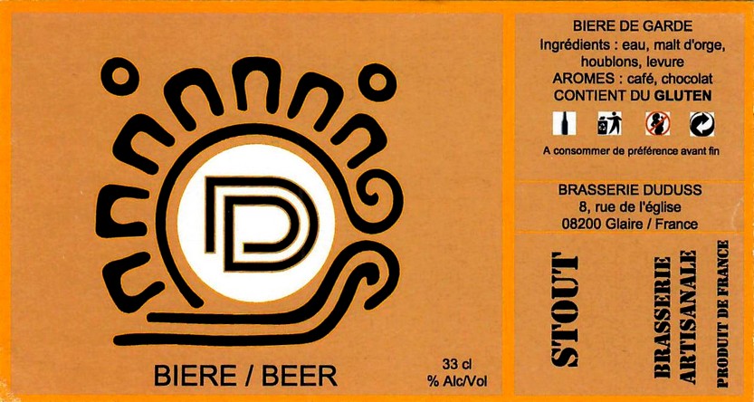 Etiquette BRASSERIE DUDUSS 02