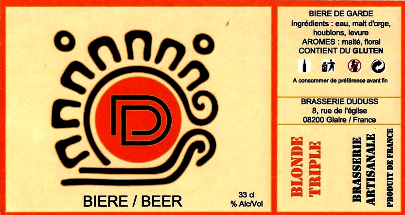 Etiquette BRASSERIE DUDUSS 03