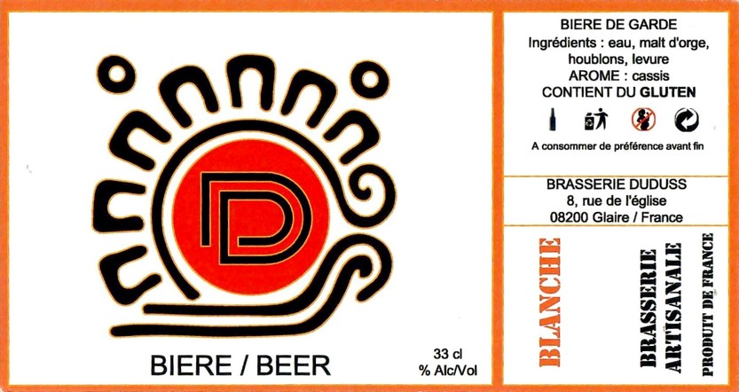 Etiquette BRASSERIE DUDUSS 06
