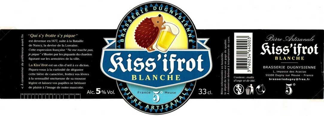 etiquette BRASSERIE DUGNYSIENNE 01