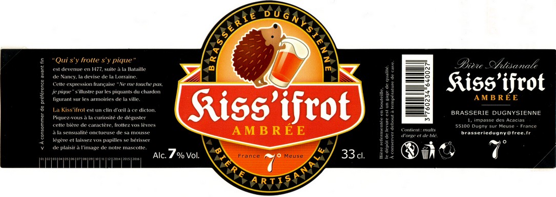 etiquette BRASSERIE DUGNYSIENNE 02