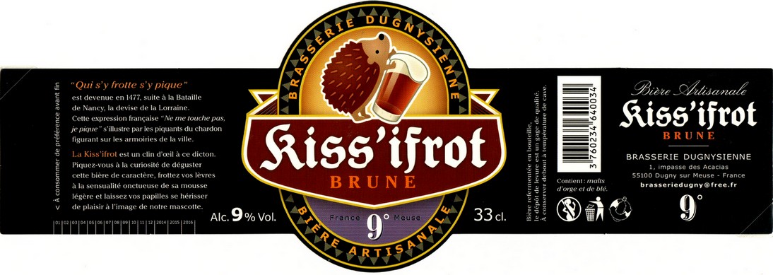 etiquette BRASSERIE DUGNYSIENNE 06