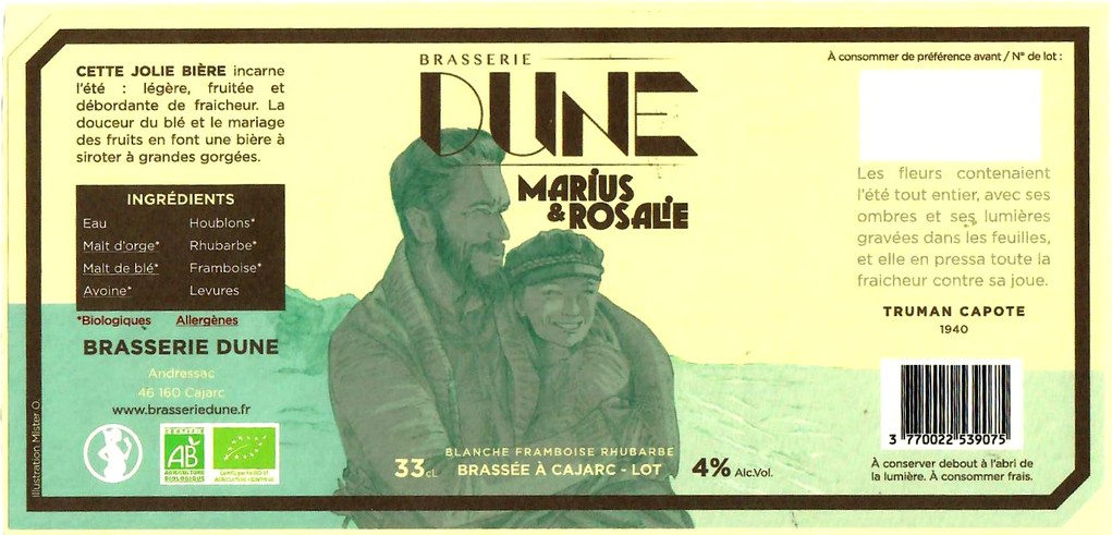 etiquette BRASSERIE DUNE 02