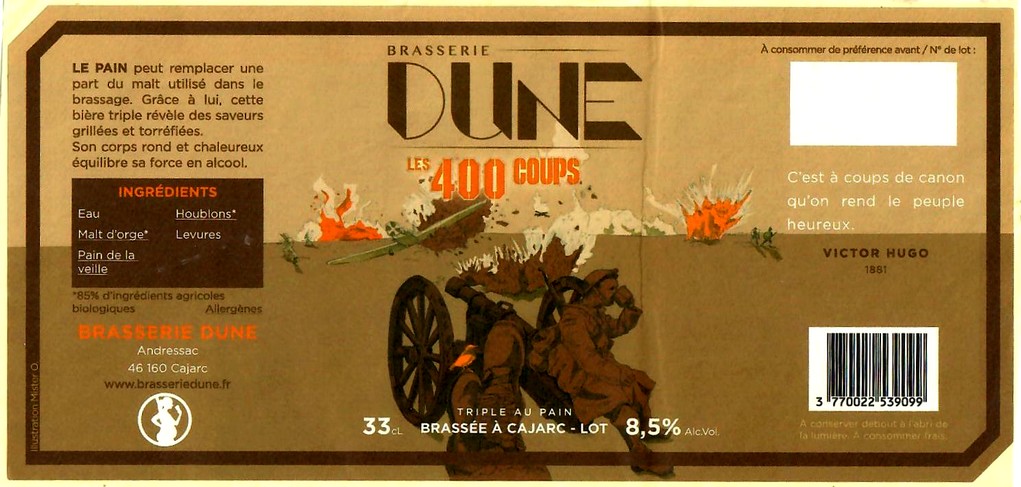 etiquette BRASSERIE DUNE 03