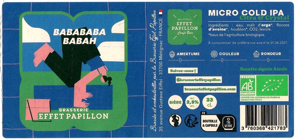 Brasserie EFFET PAPILLON 98