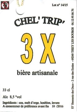 etiquette BRASSERIE EL BRASSERIE DES DECO 06