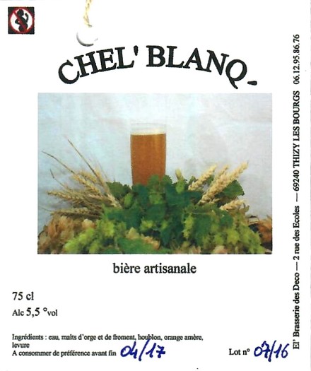 etiquette BRASSERIE EL BRASSERIE DES DECO 09