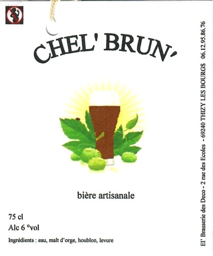 etiquette BRASSERIE EL BRASSERIE DES DECO 10