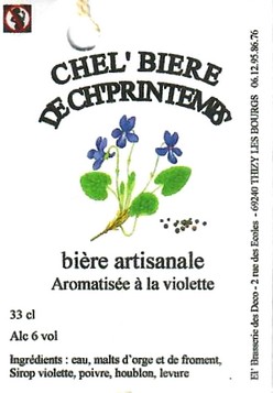 etiquette BRASSERIE EL BRASSERIE DES DECO 15