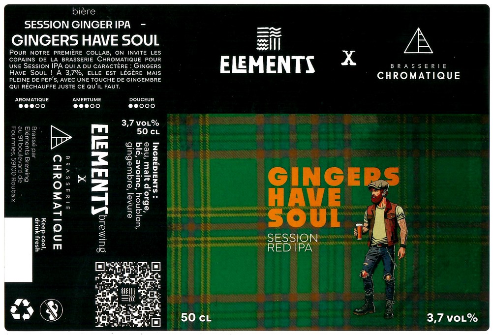 Etiquette BRASSERIE ELEMENTS BREWING 10