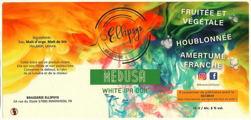 Etiquette BRASSERIE ELLIPSYS 01