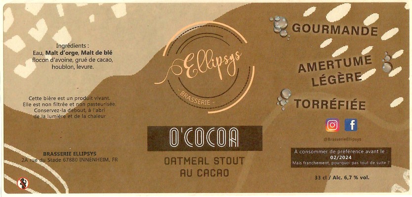 Etiquette BRASSERIE ELLIPSYS 02