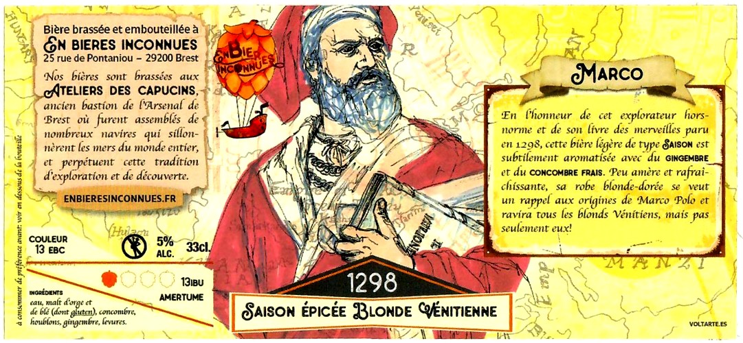 etiquette BRASSERIE EN BIERES INCONNUES 01