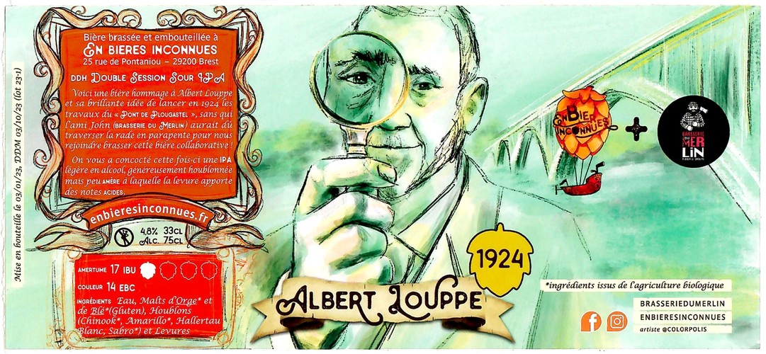 Etiquette BRASSERIE EN BIERES INCONNUES 07