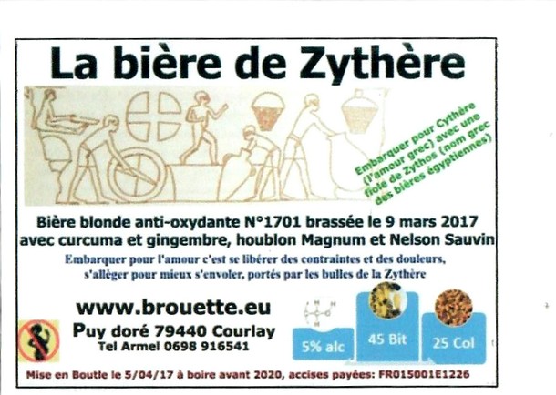 Etiquette BRASSERIE EN BROUETTE 03