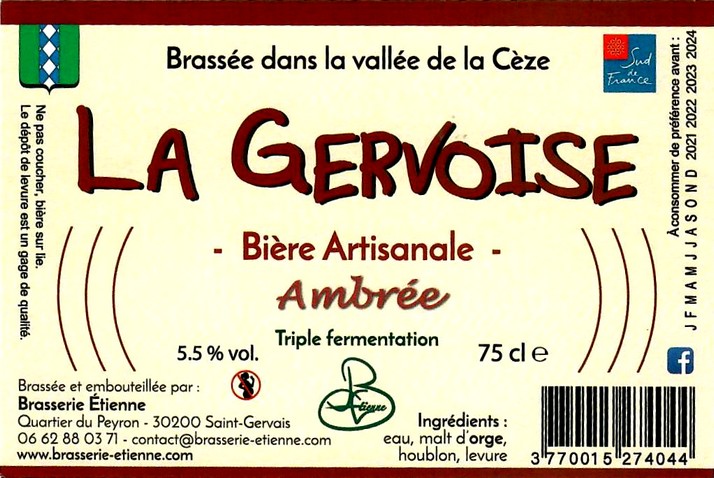 etiquette BRASSERIE ETIENNE 15