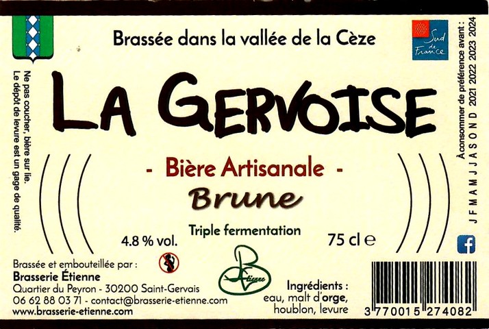 etiquette BRASSERIE ETIENNE 18