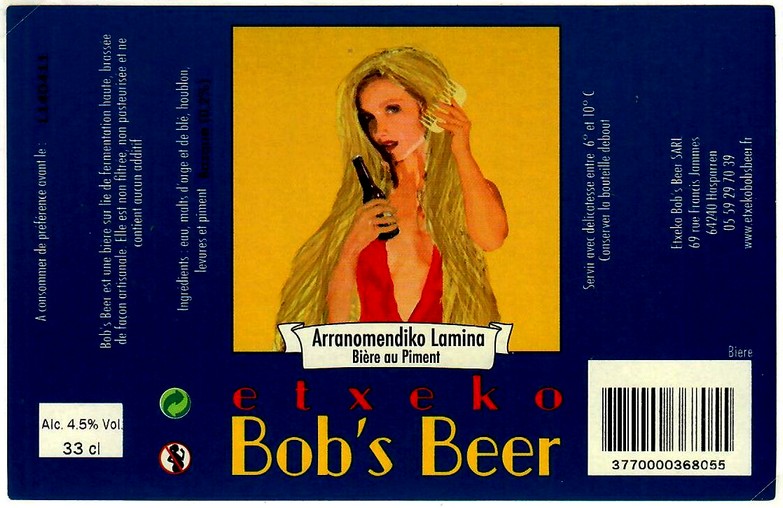 etiquette ETXEKO BOB'S BEER 05