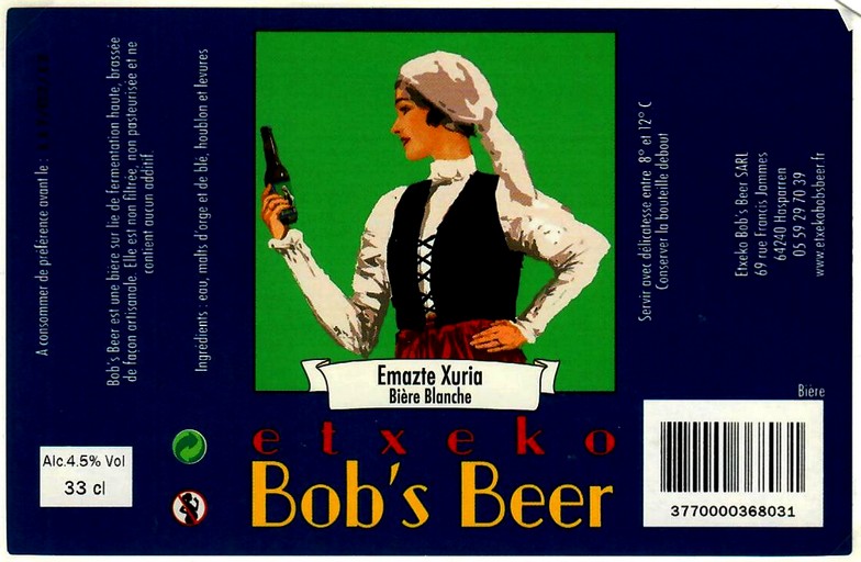 etiquette ETXEKO BOB'S BEER 06