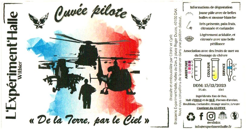 Etiquette BRASSERIE EXPERIMENTHALLE 16