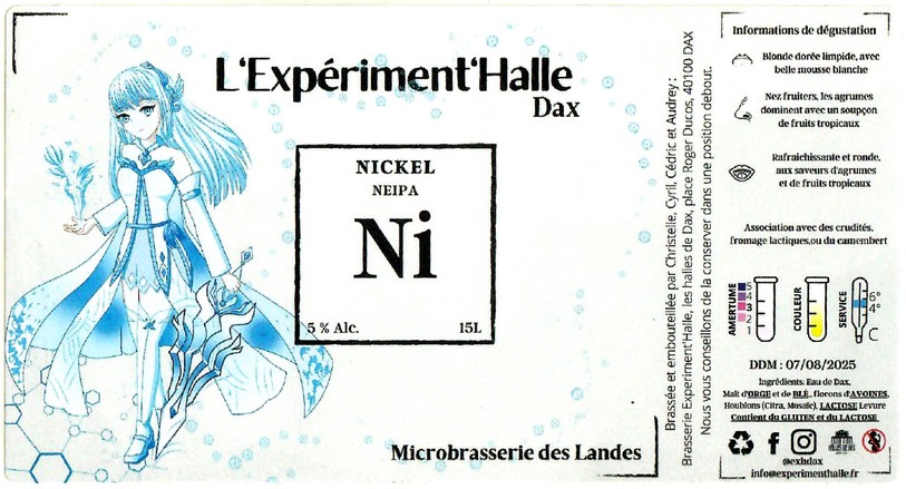 Etiquette BRASSERIE EXPERIMENTHALLE 19