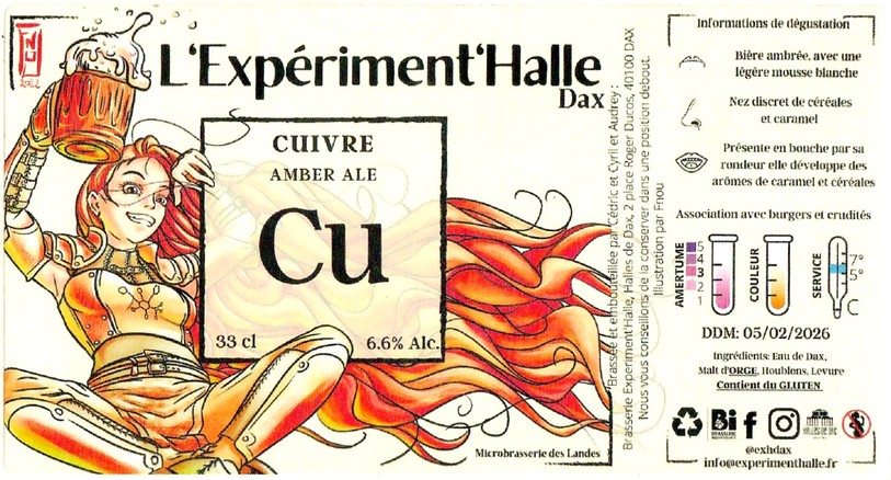 Etiquette BRASSERIE EXPERIMENTHALLE 21