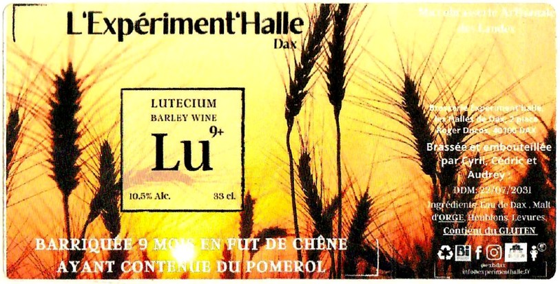 Etiquette BRASSERIE EXPERIMENTHALLE 23