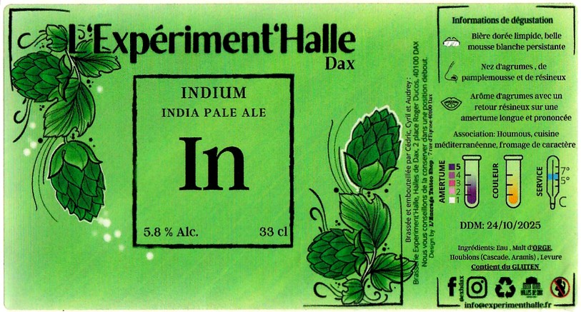 Etiquette BRASSERIE EXPERIMENTHALLE 24