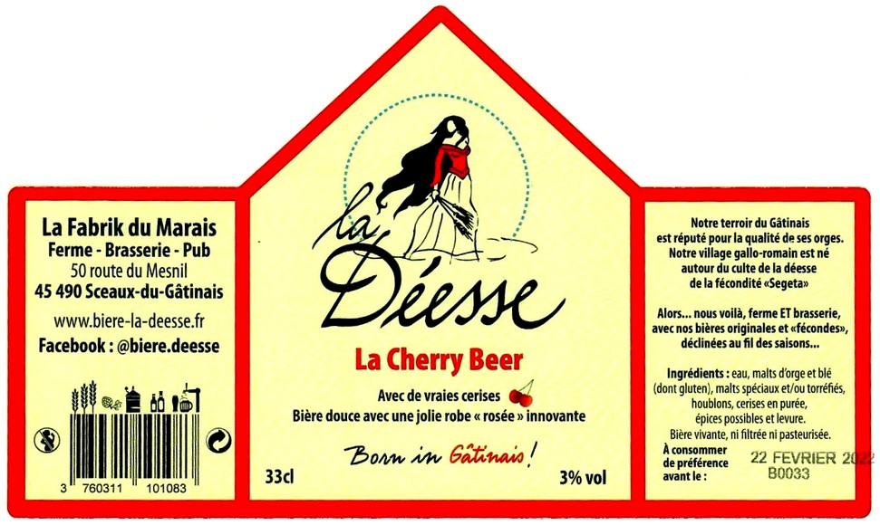 etiquette BRASSERIE LA FABRIK DU MARAIS 06