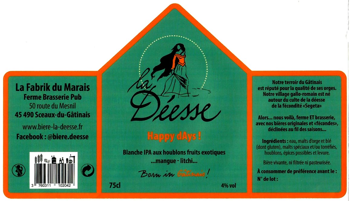 etiquette BRASSERIE LA FABRIK DU MARAIS 13