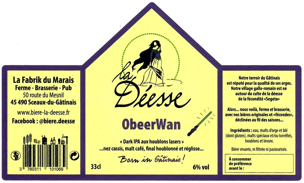 etiquette BRASSERIE LA FABRIK DU MARAIS 15