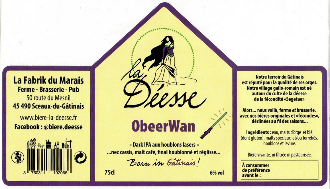 etiquette BRASSERIE LA FABRIK DU MARAIS 17