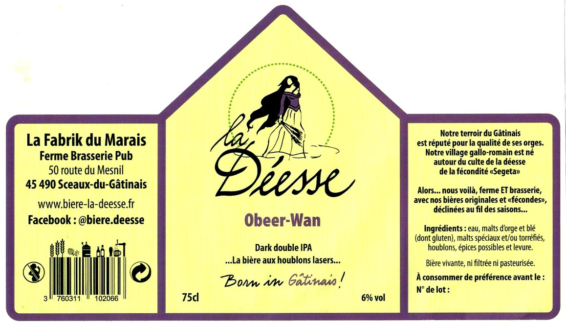 etiquette BRASSERIE LA FABRIK DU MARAIS 18