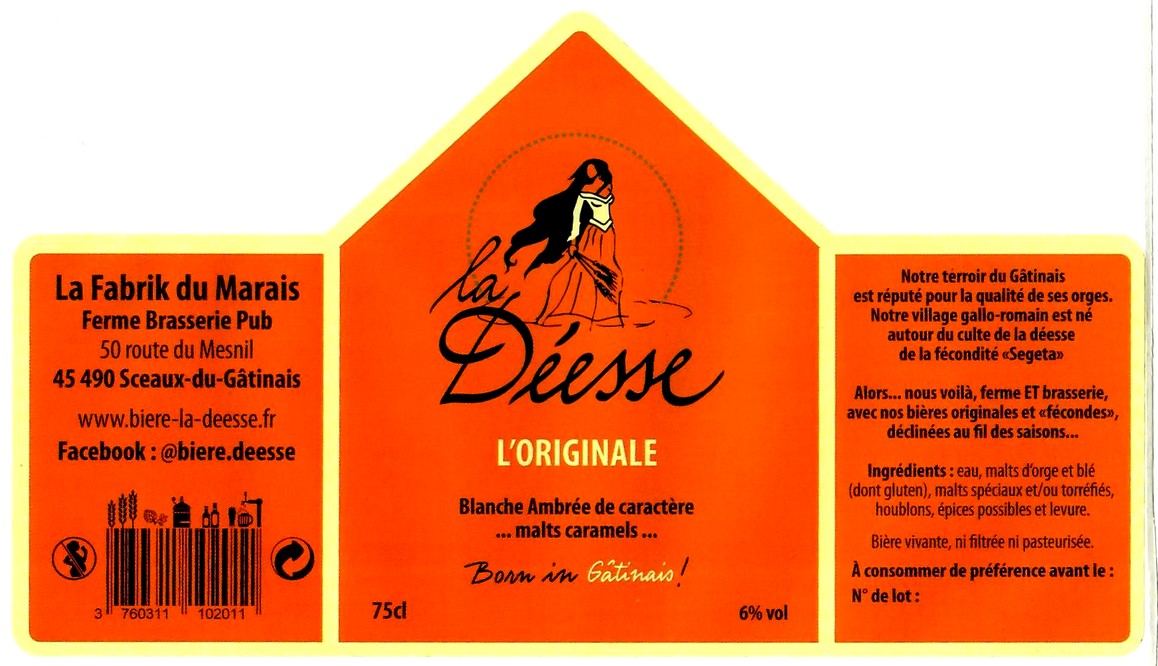 etiquette BRASSERIE LA FABRIK DU MARAIS 19