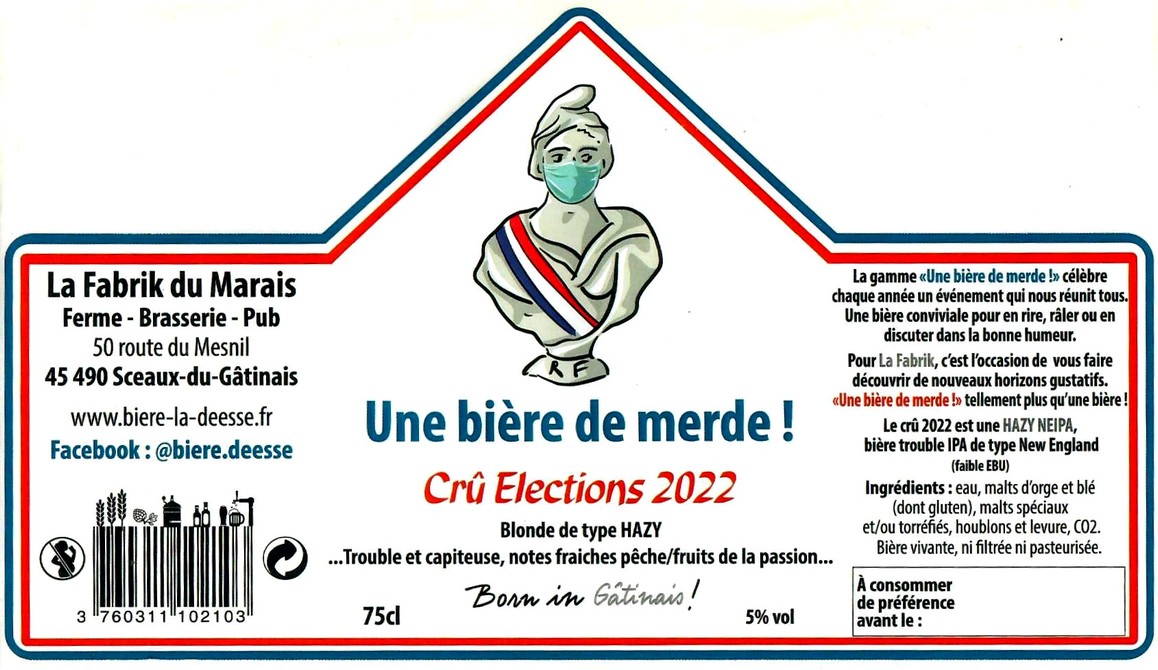 Etiquette BRASSERIE LA FABRIK DU MARAIS 23