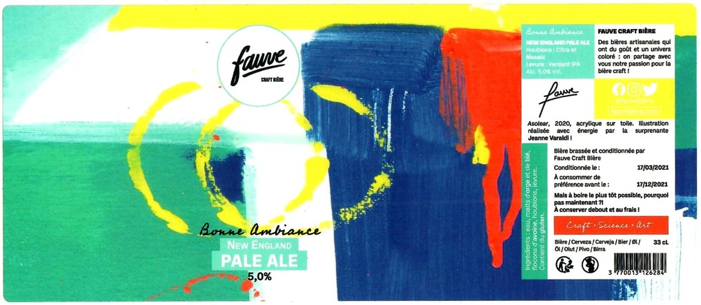 Etiquette BRASSERIE FAUVE 01