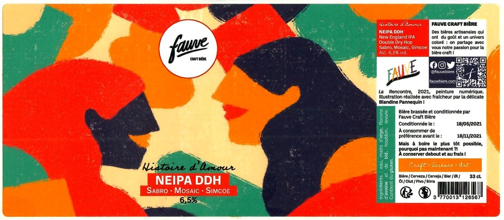 Etiquette BRASSERIE FAUVE 05