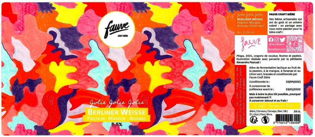 Etiquette BRASSERIE FAUVE 06