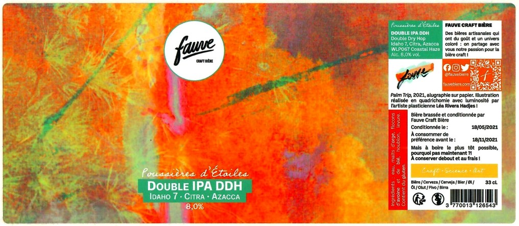 Etiquette BRASSERIE FAUVE 08