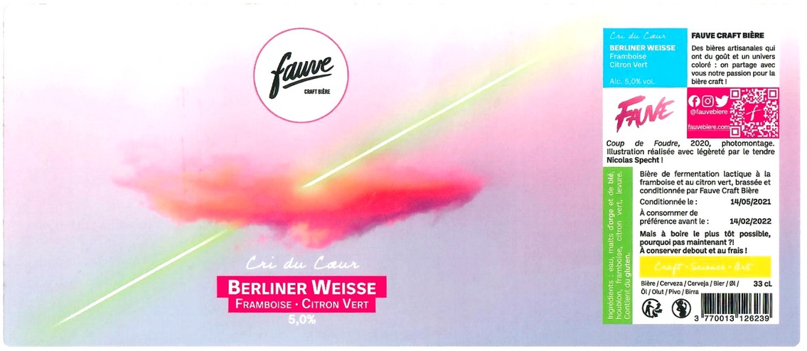 Etiquette BRASSERIE FAUVE 11