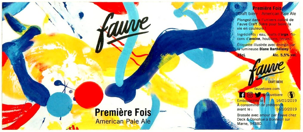 Etiquette BRASSERIE FAUVE 15