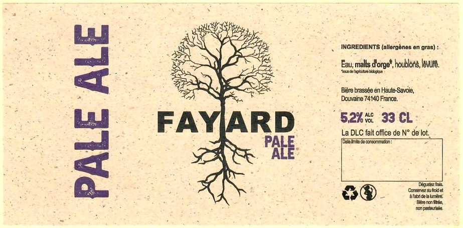 Etiquette BRASSERIE FAYARD 04