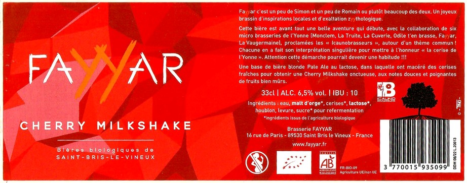 Etiquette BRASSERIE FAYYAR 01