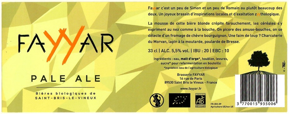 Etiquette BRASSERIE FAYYAR 02