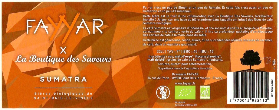 Etiquette BRASSERIE FAYYAR 04