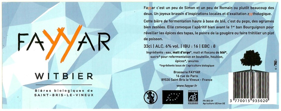 Etiquette BRASSERIE FAYYAR 06