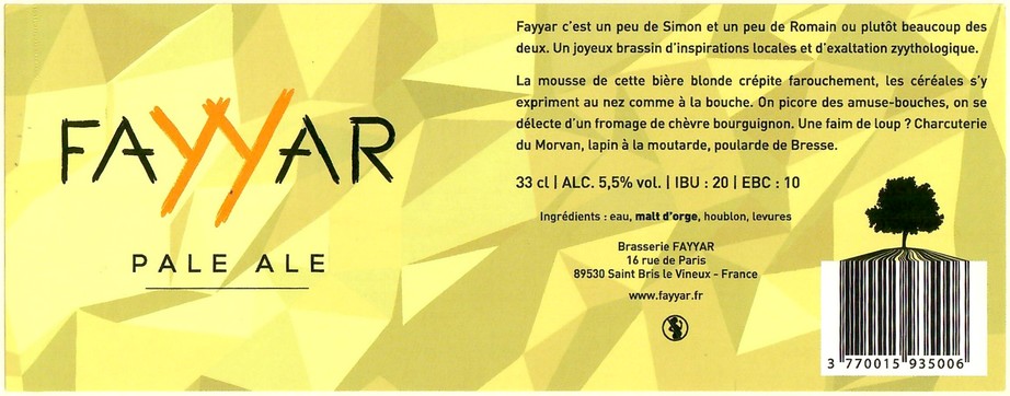 Etiquette BRASSERIE FAYYAR 07