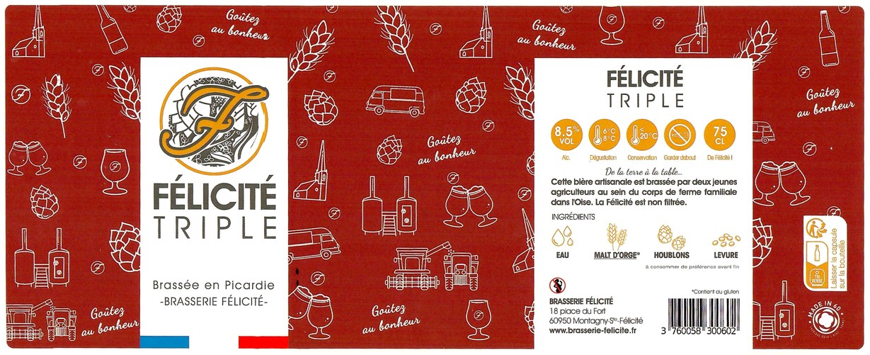 Etiquette BRASSERIE FELICITE 26