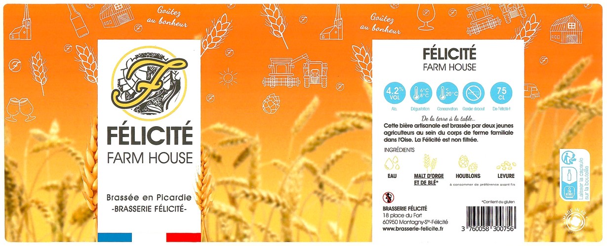 Etiquette BRASSERIE FELICITE 29